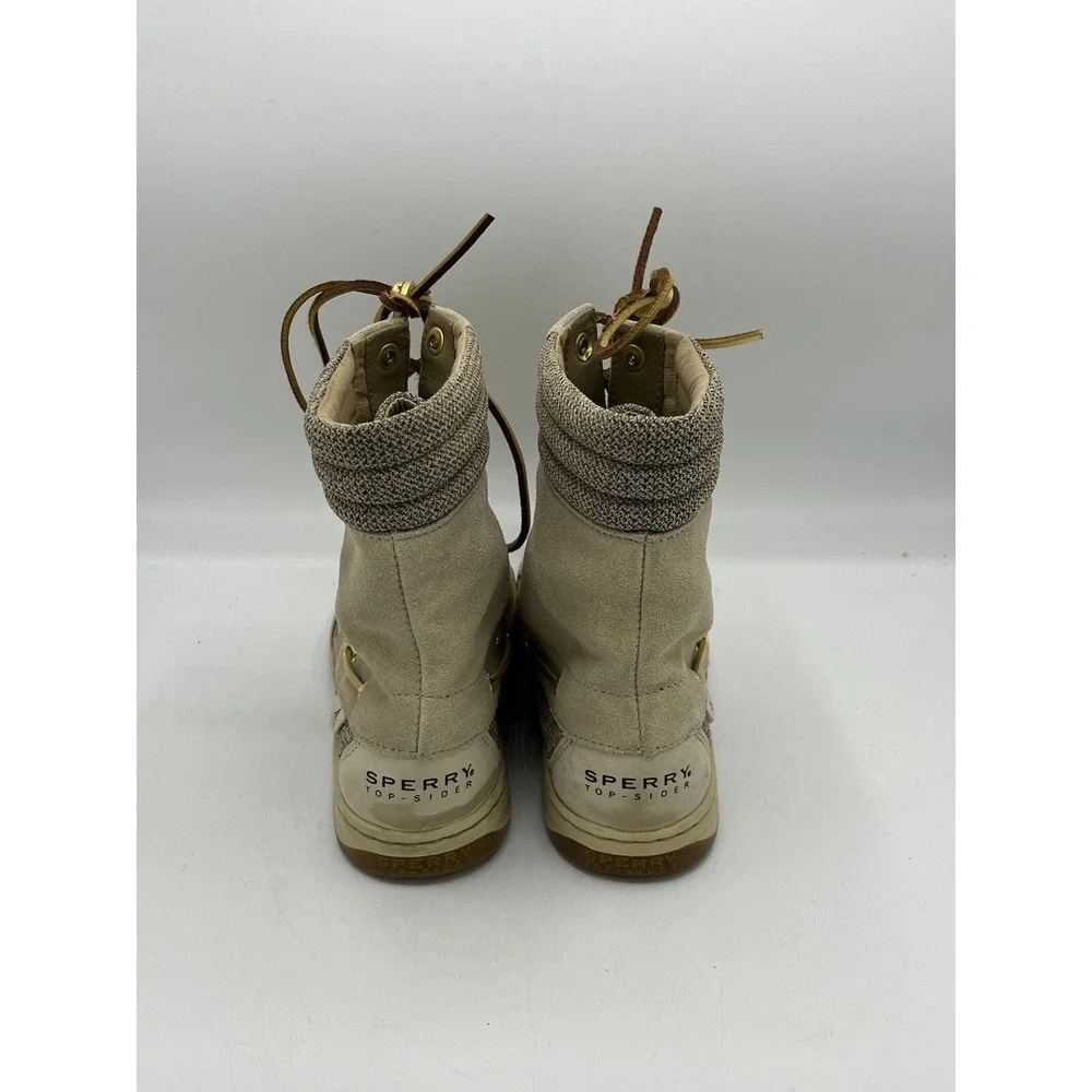 Sperry Top-Sider‎ Women's Hikerfish Boot 9531401 Size 8.5M Brown Beige Shimmer